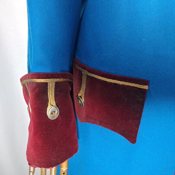 MEN'S HISTORICAL PIRATE/PRIVATIER GARB - LARGE JACKET, FULLY LINED WOOL COATT - Picture 11 of 13